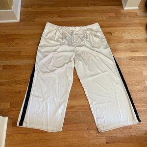 NWT Kahlana Barfield Brown Future Collective Wide Leg Satin Pants Size 3X